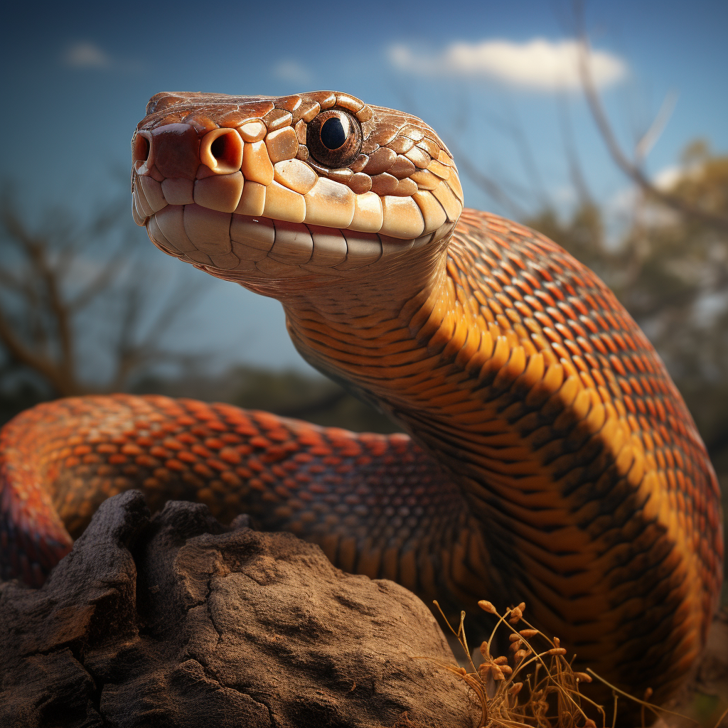 Realistic Inland Taipan Image