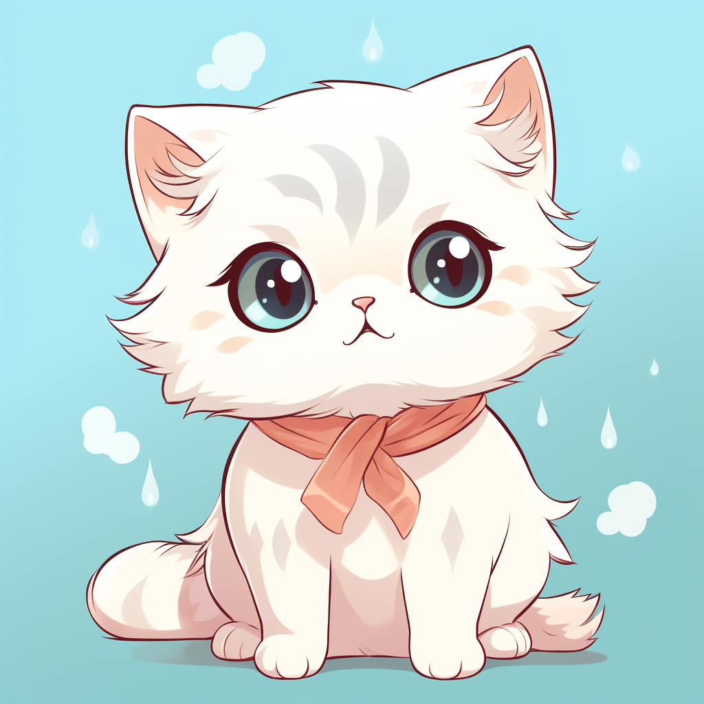 Cute Persian Kitten with Innocent Expression