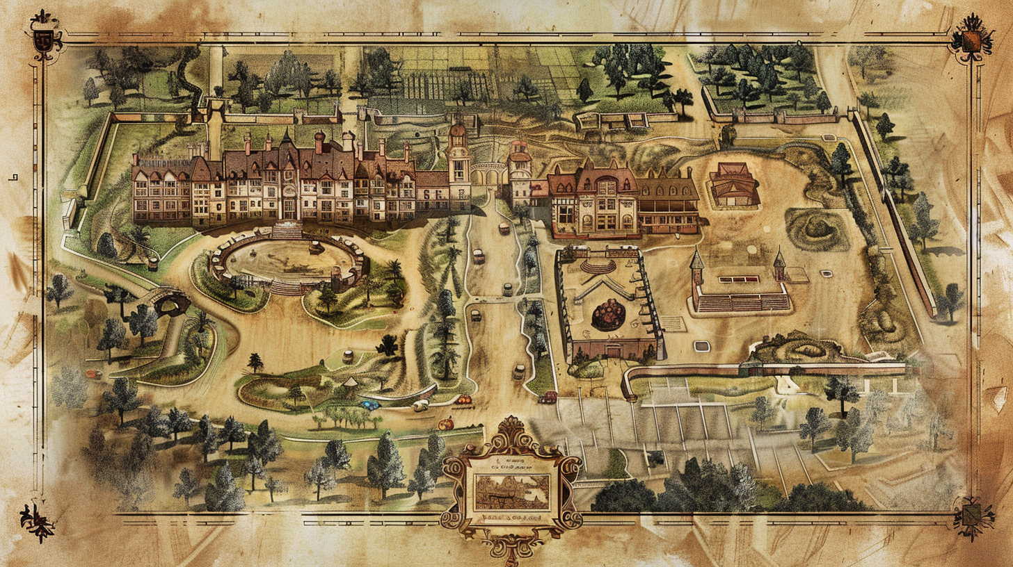 Insane Asylum Disneyland Map Design