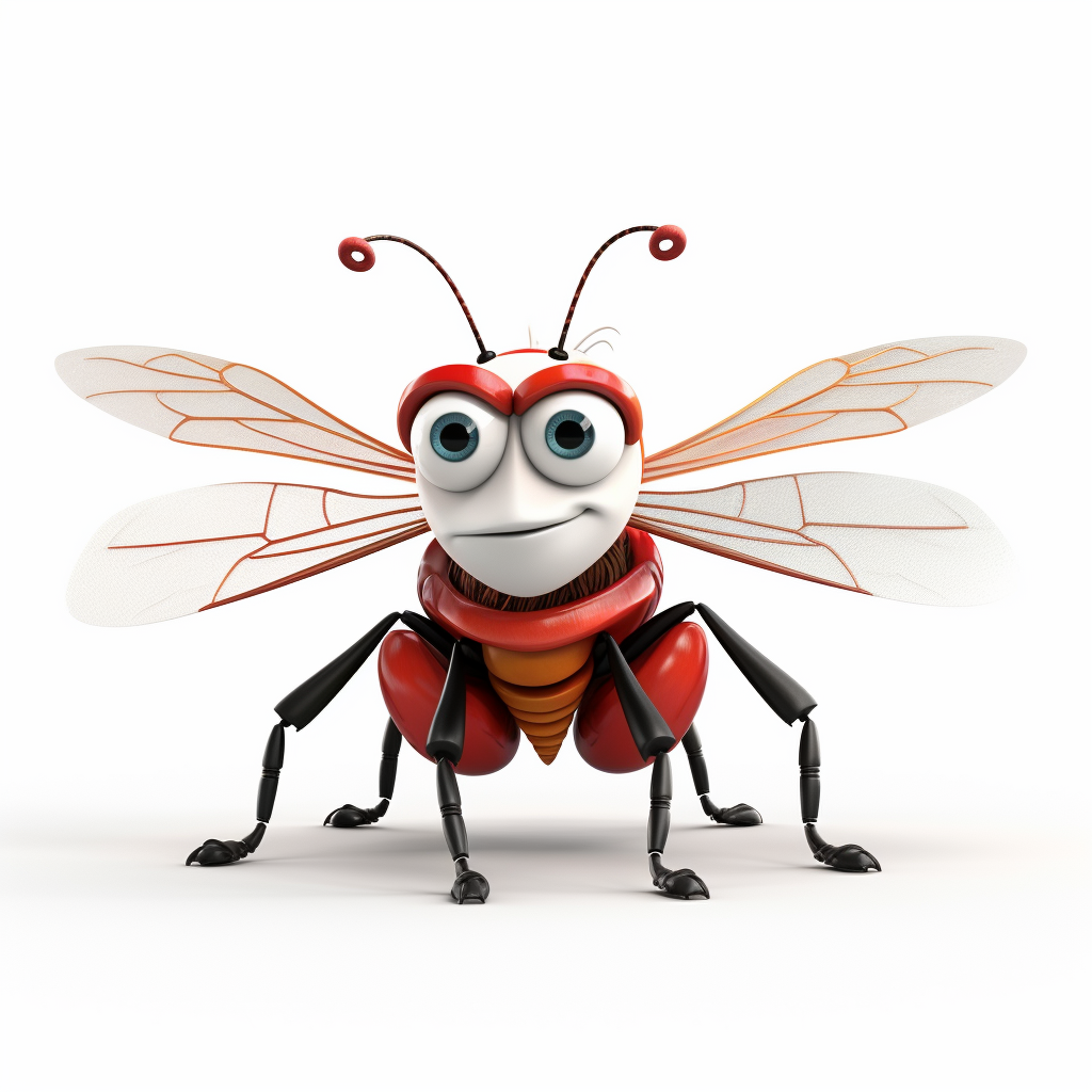 Pixar-style 3D Insect Animation