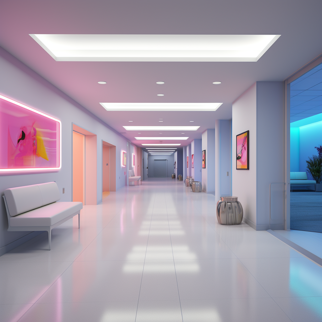 James Turrell inspired medical lobby design