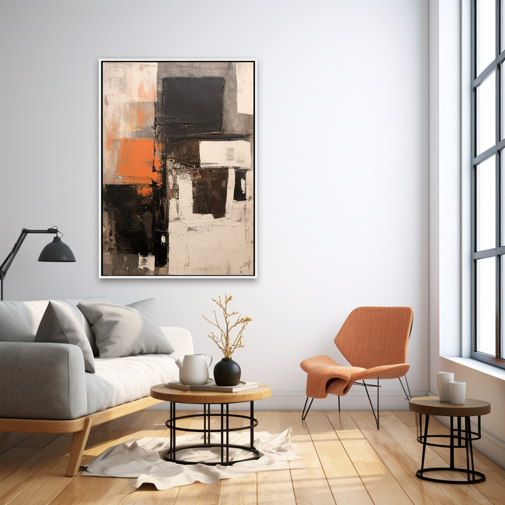 Inspiring Abstract Art in Brown, Gray, and Rust