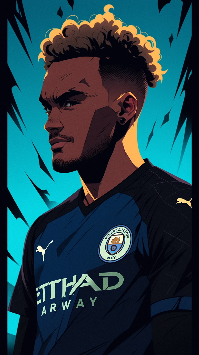 Inter Milan Lautaro Martinez in Blue Lock anime style