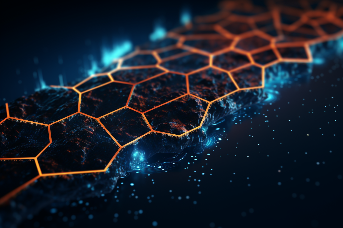 Flow of interconnected hexagons representing REST API