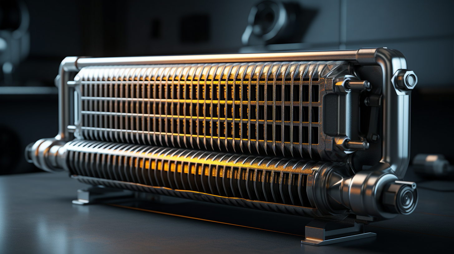 Efficient intercooler radiator with pipes for car engines