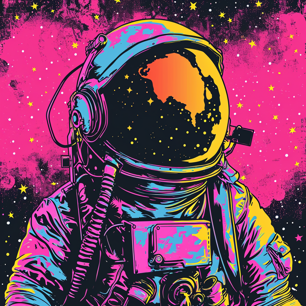 Intergalactic Space Agent Pop Art