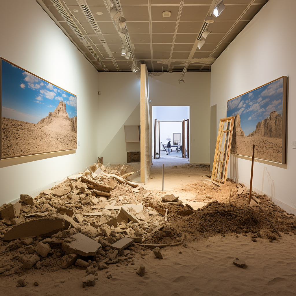 Interior of Bedouin Exploration Center in Sharjah