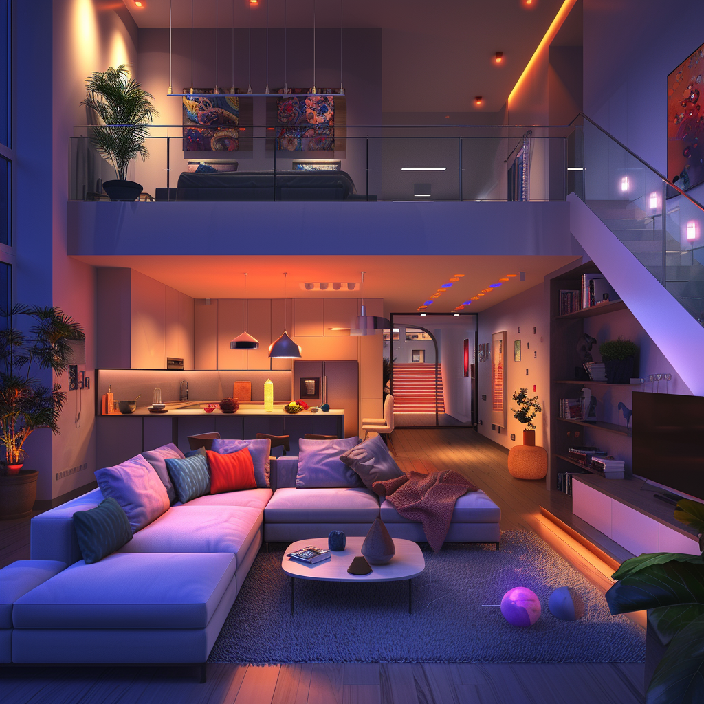 Vibrant Cartoon Style Interior Home Design