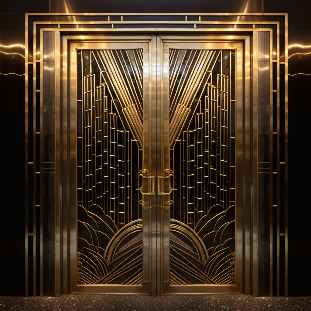 Beautiful Art Deco Internal Glass Doors