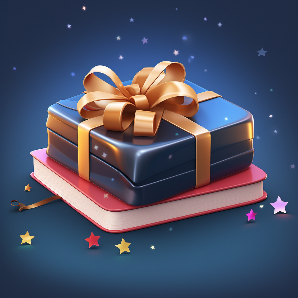 iOS app icon with diary and gift icons