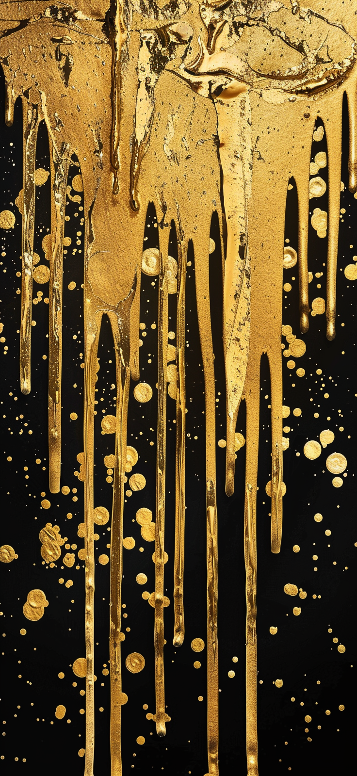 Gold Dripping Wallpaper iPhone 15 Pro Max