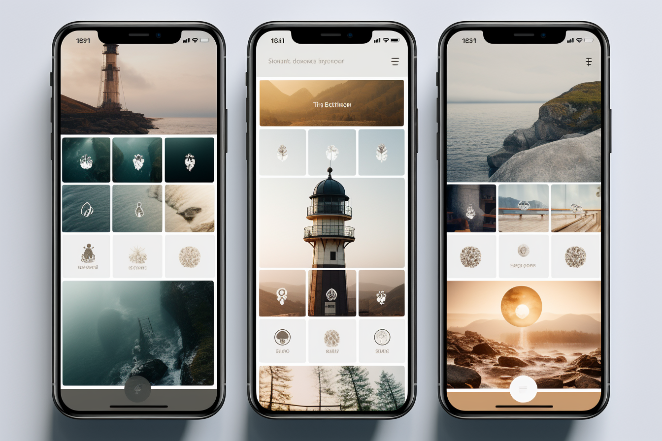 iPhone Mockup Instagram Grid Screenshot