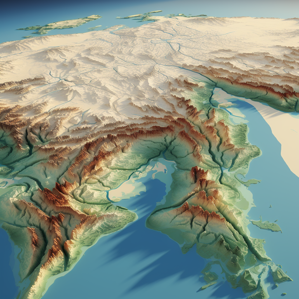 3D map of Iran