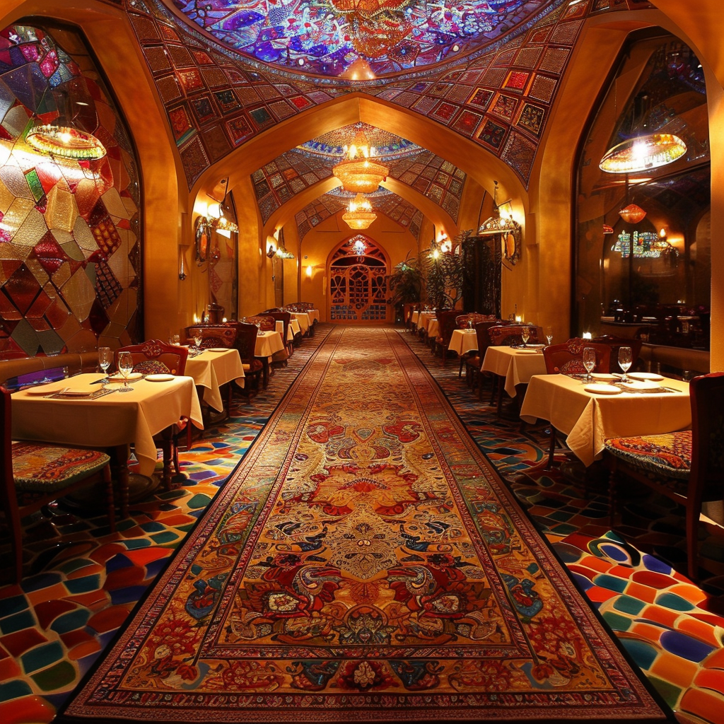 Iran Restaurant Luxury Decor Pattern