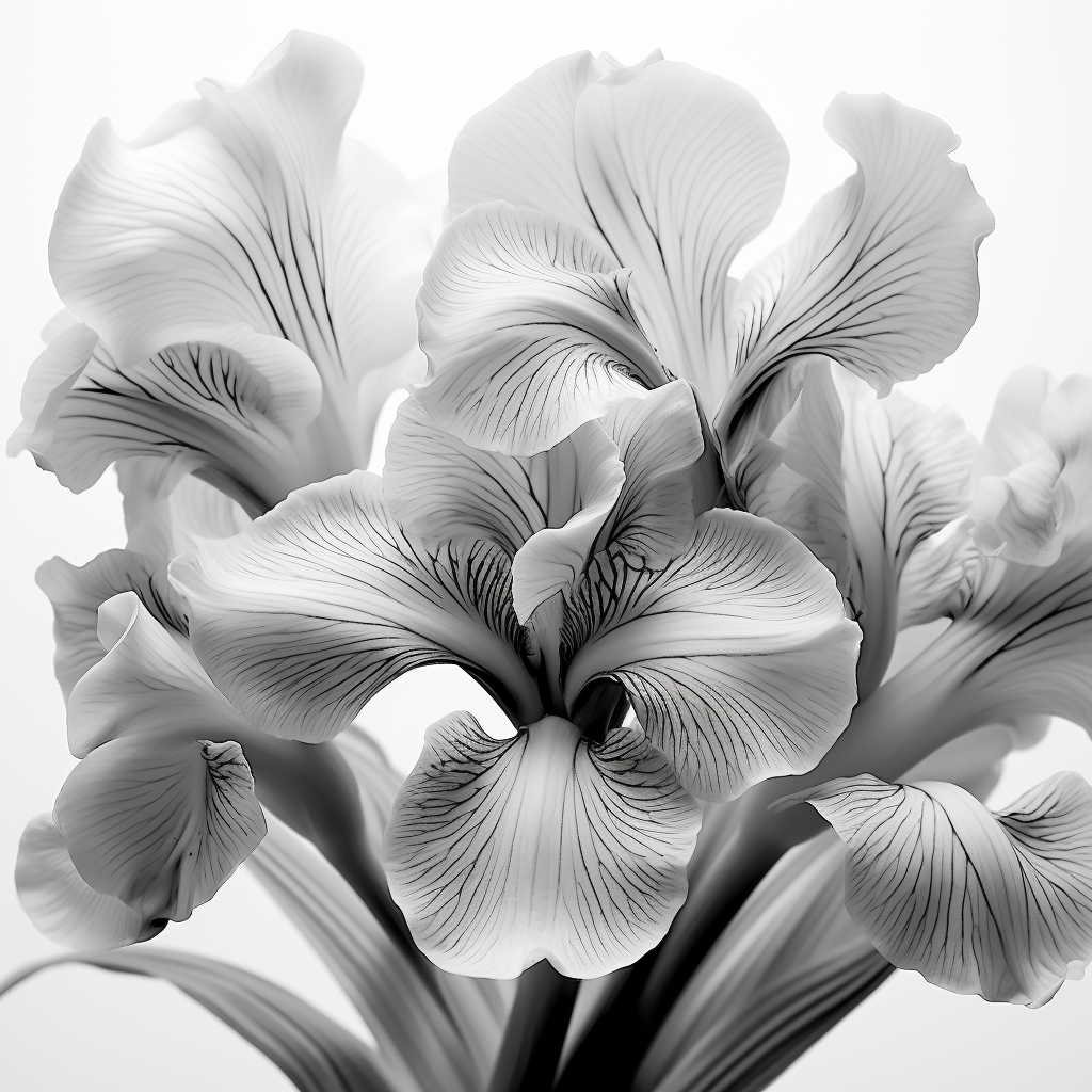 Closeup of Iris Flower