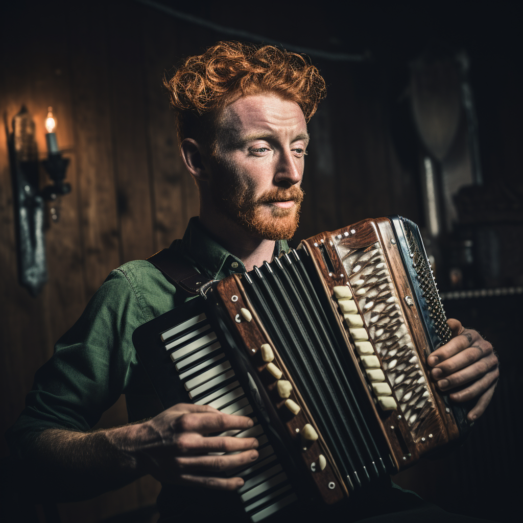 Irish gig musicians dancing concert