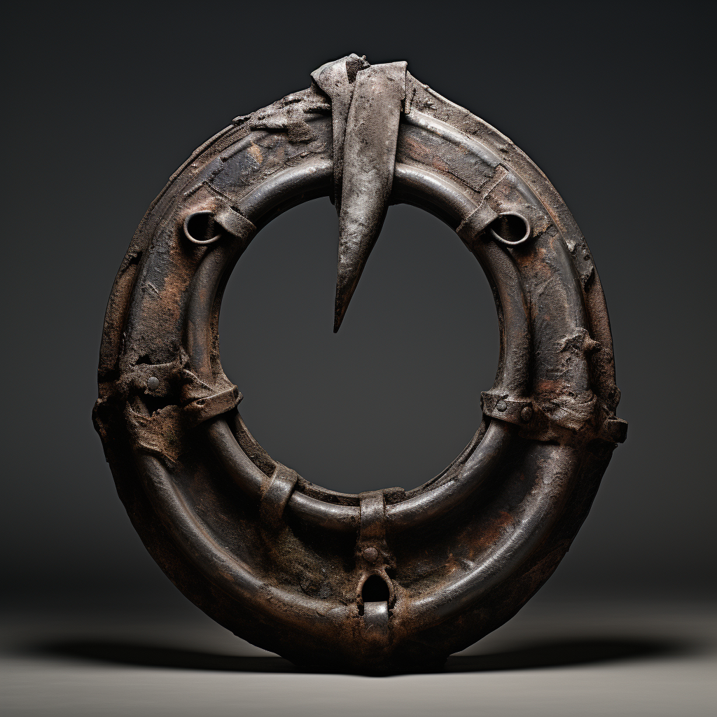 Detailed Iron Horseshoe Artwork Image