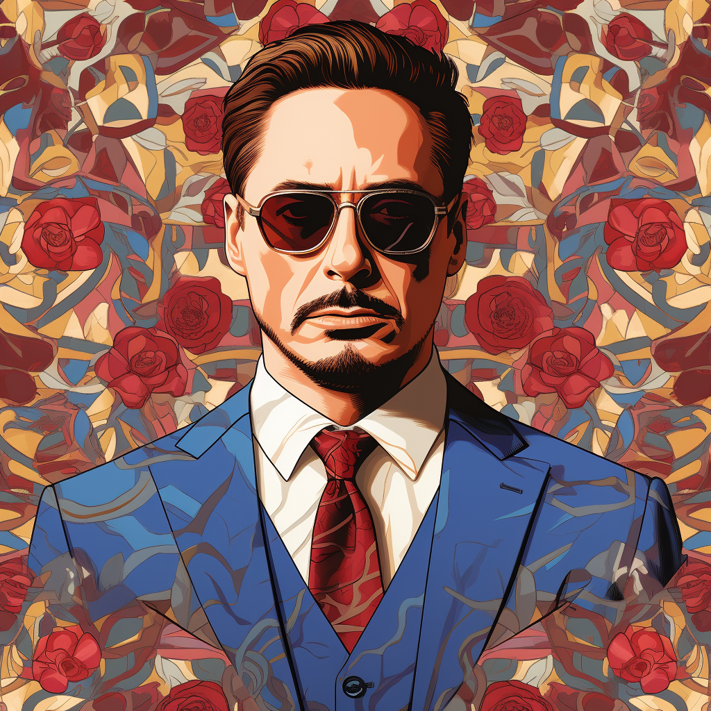 Iron Man pattern on album cover