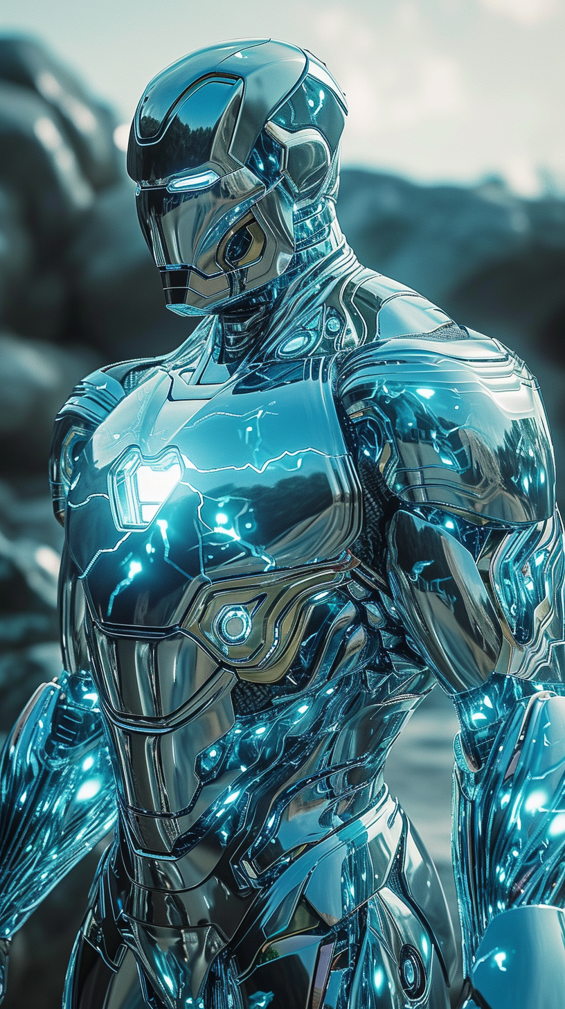 Iron Man Aqua Marine Jewelry Armor