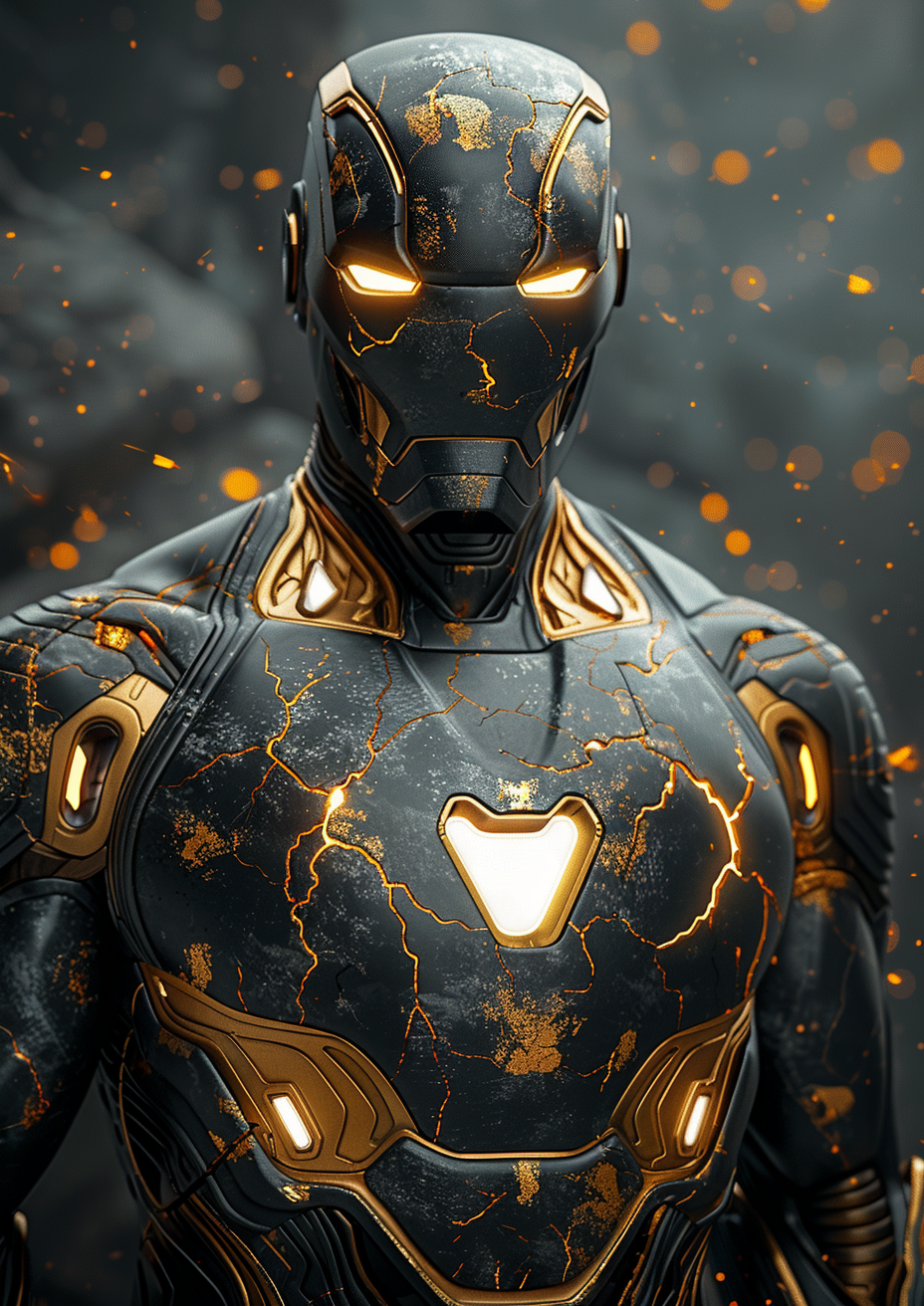 Divine Iron Man with Thunder Motif