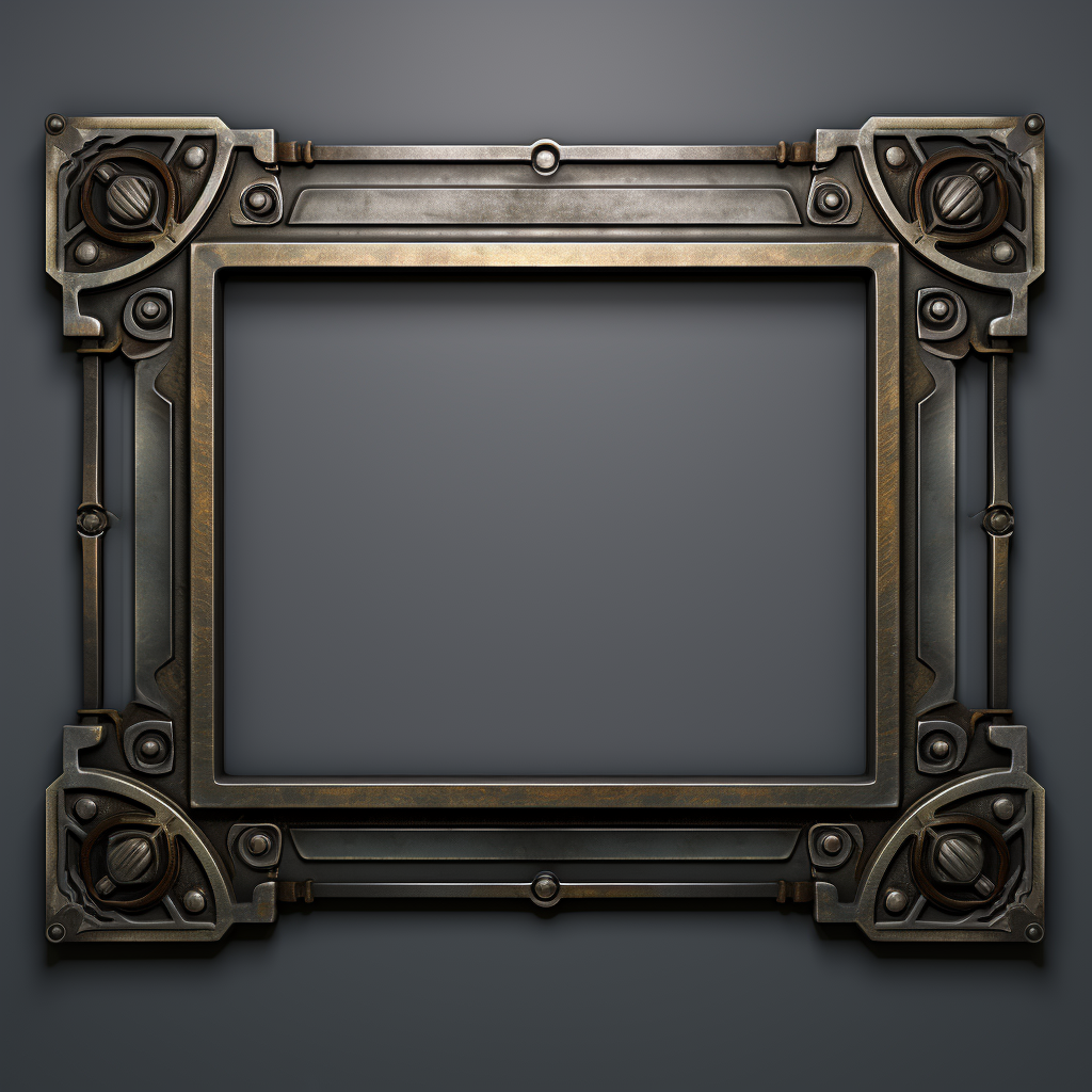 Rectangle frame made from iron and other metals