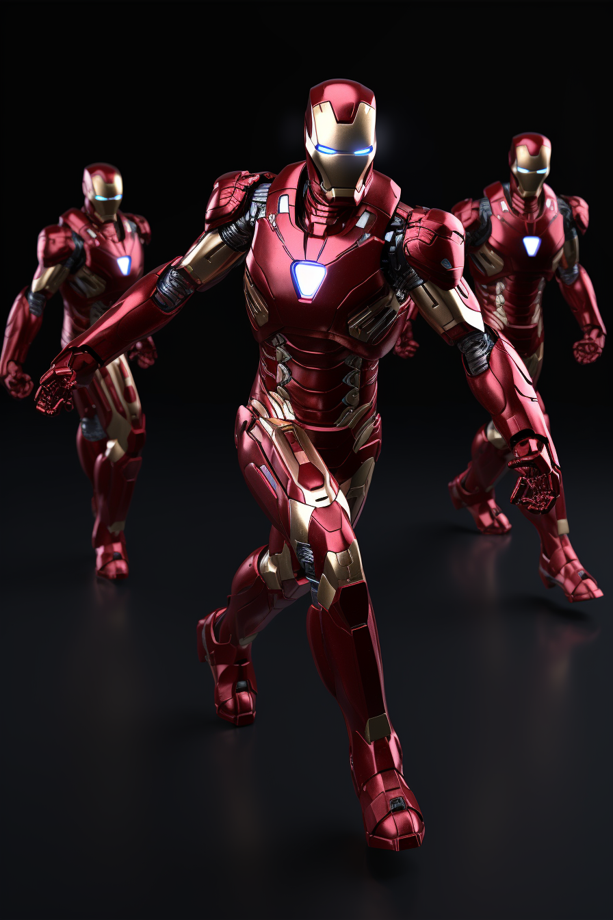 Iron Man in action