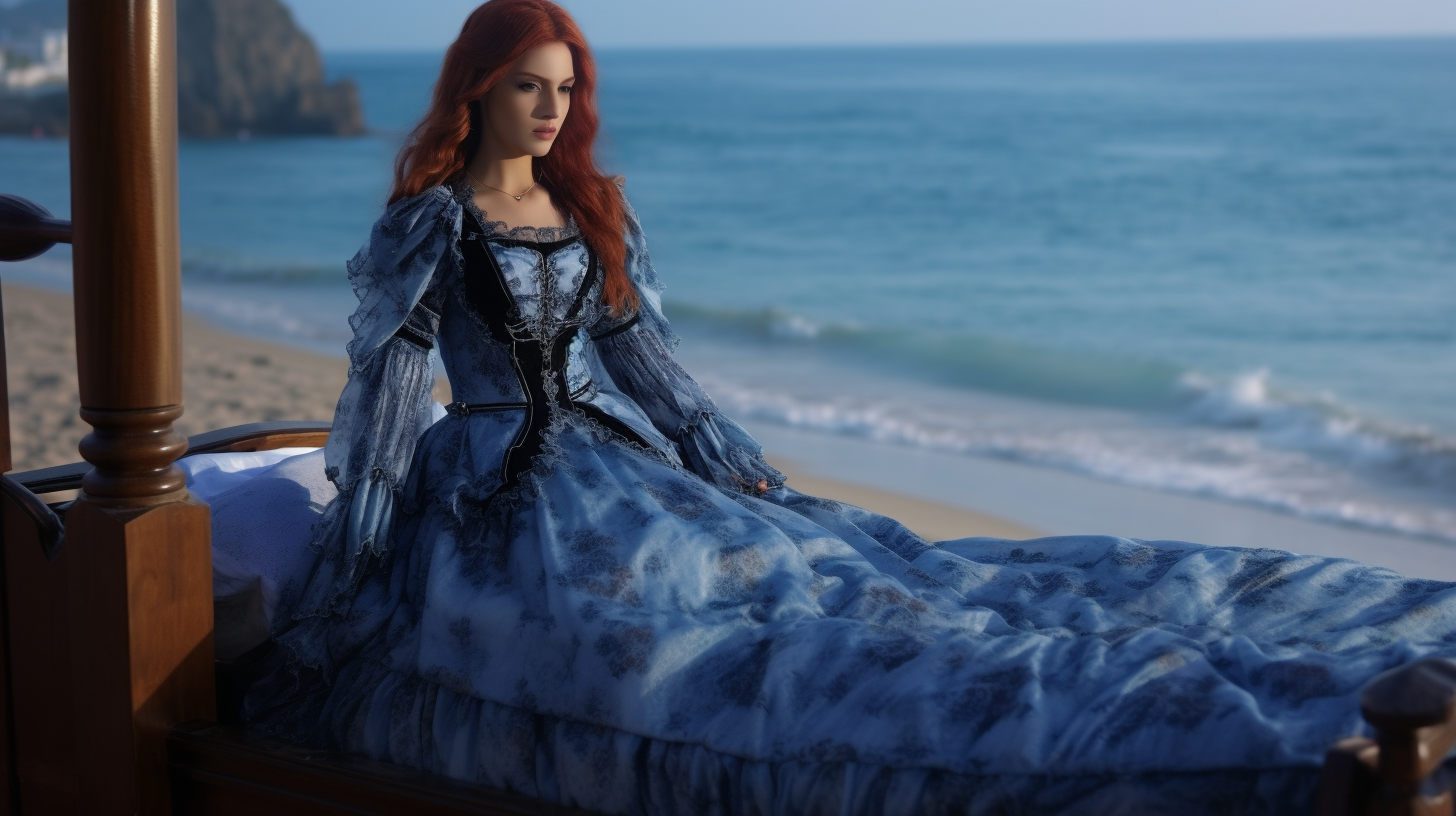 Isla Fisher Cosplay as Lenore on Beach