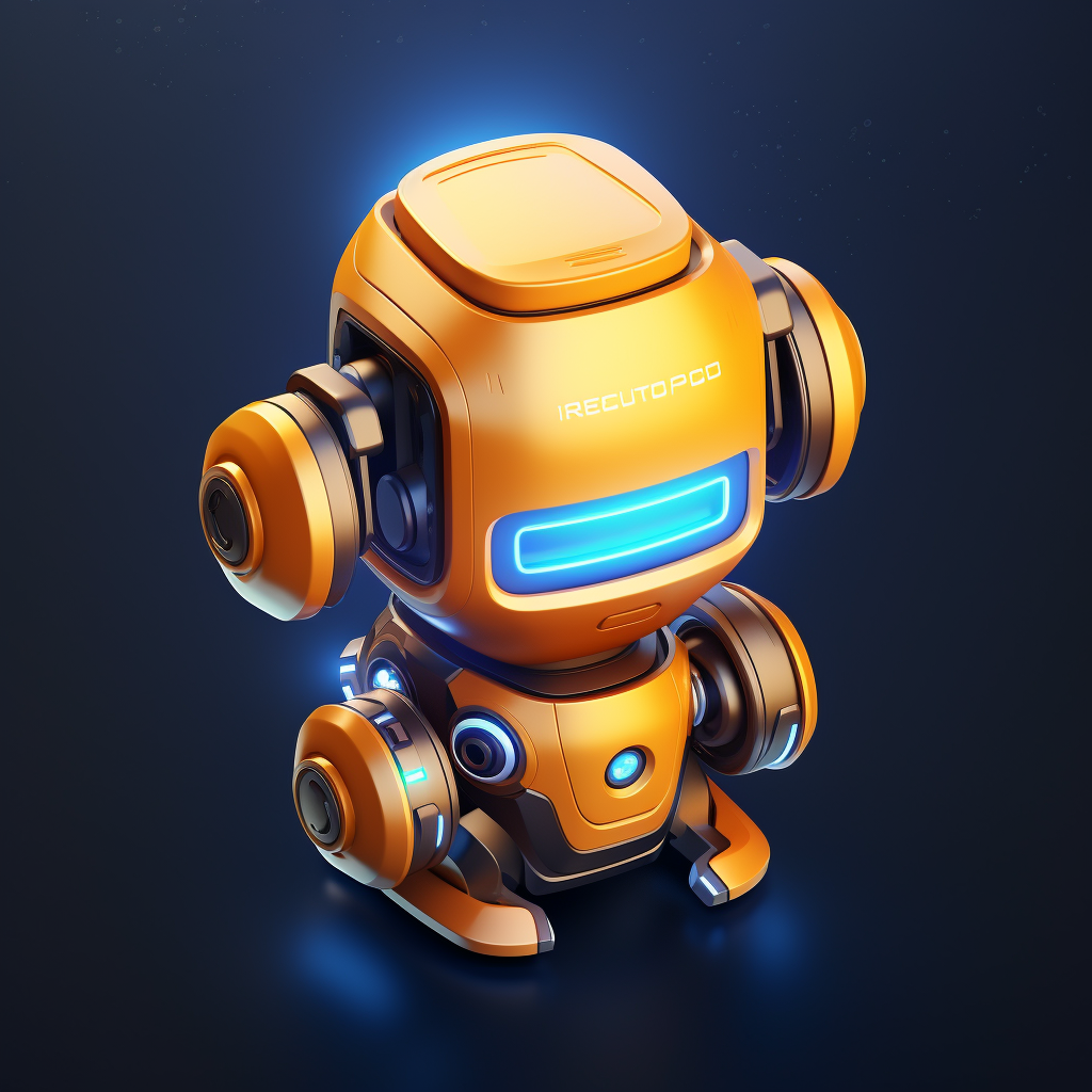 Isometric Droide Bot Tokenized Icon