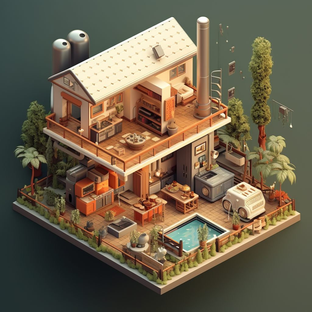 Isometric House Humidor