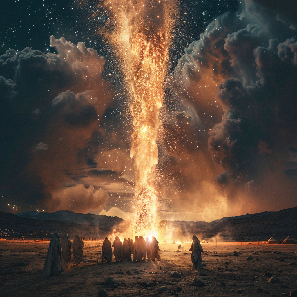 Pillar of Fire Israelites Image