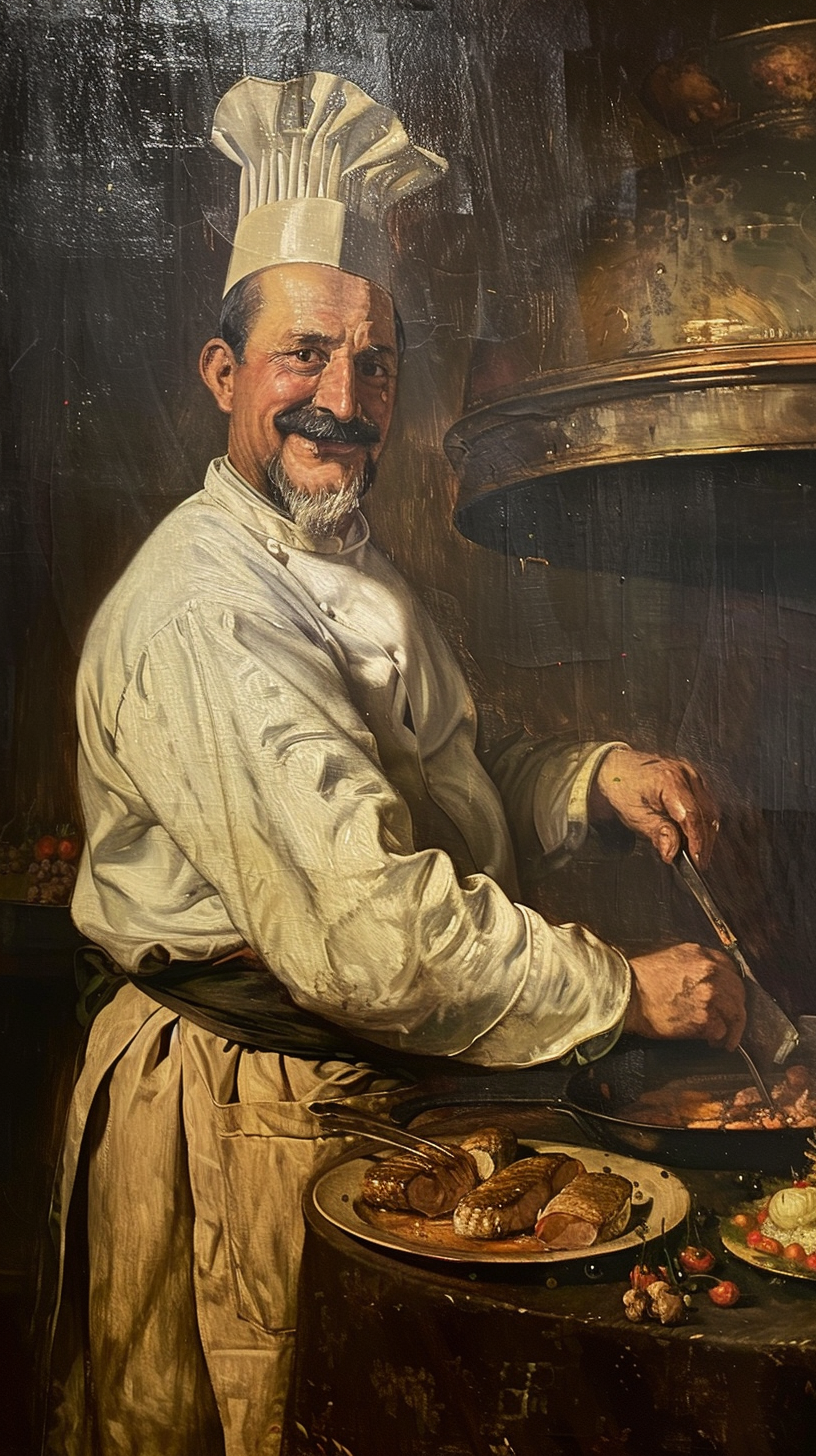 Italian Chef Painting Smile