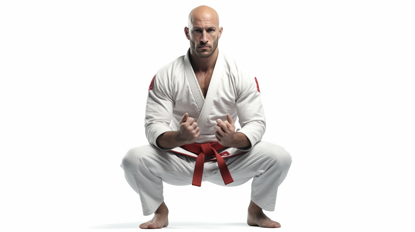 Italian MMA Fighter Guard Pose Image