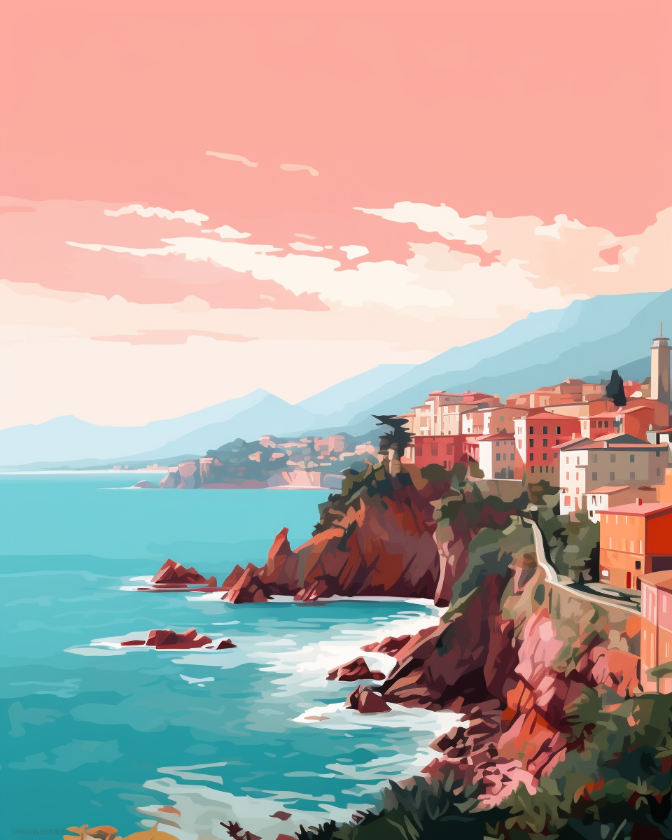 Italian Riviera Modernist Landscape