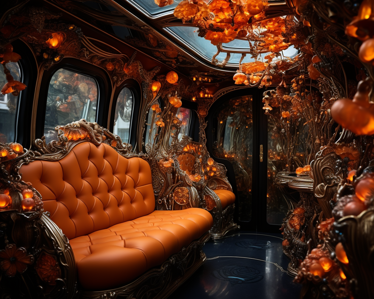 Luxury Baroque Bus Interior Design