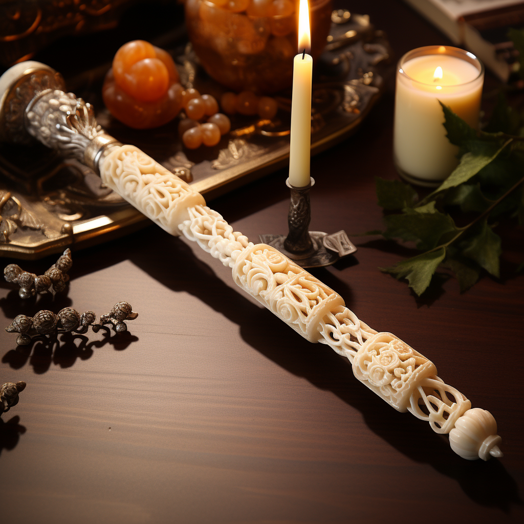 Ivory Wand on Stone Table