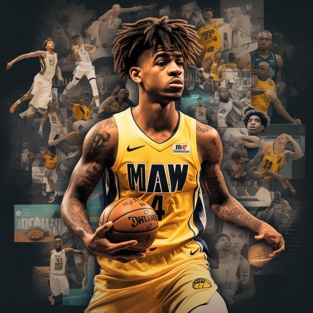 Ja Morant fan love collage