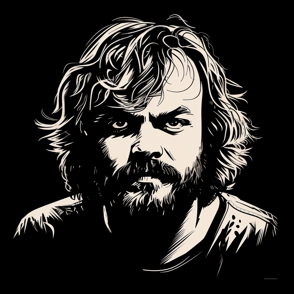 Jack Black Portrait Logo Printmaking