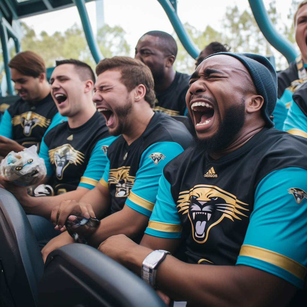 Jacksonville Jaguars Fans Enjoying Butter Delight