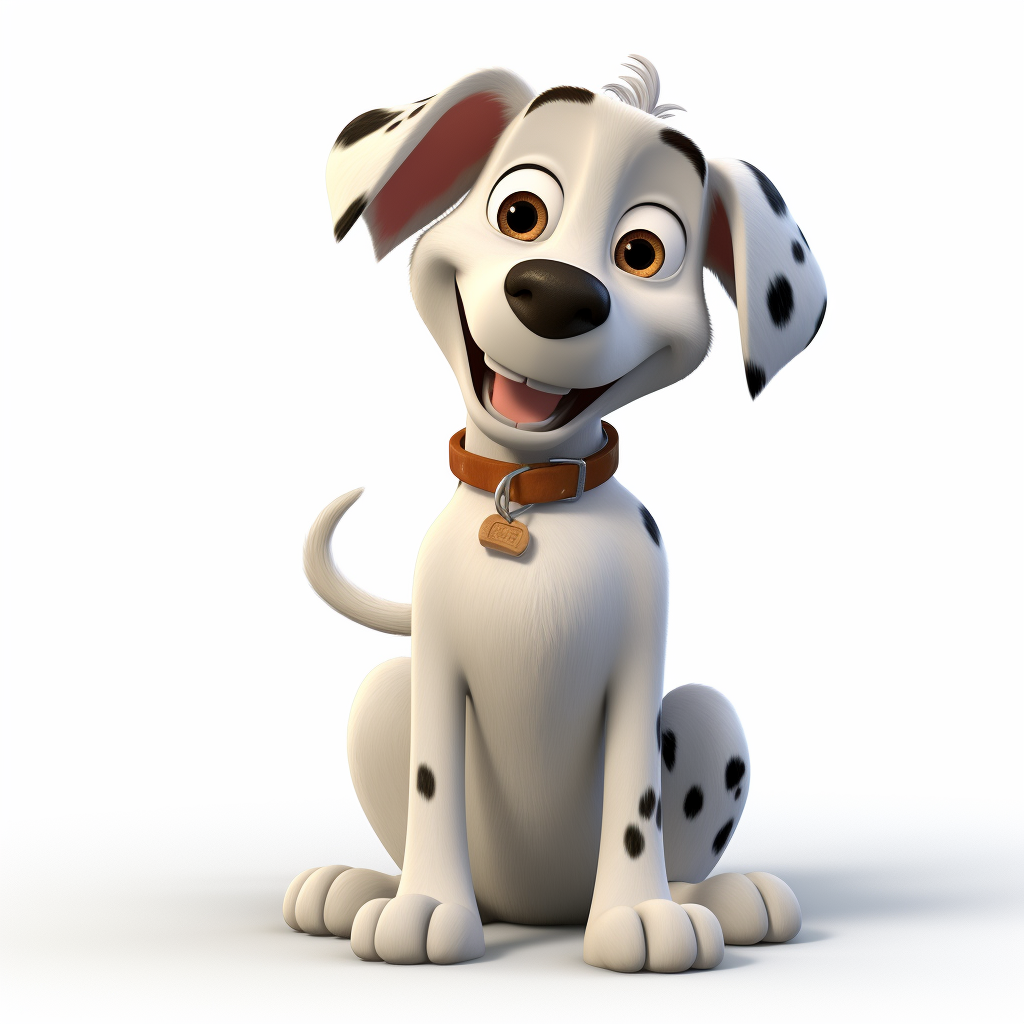 Jagdterier dog in Pixar animation style