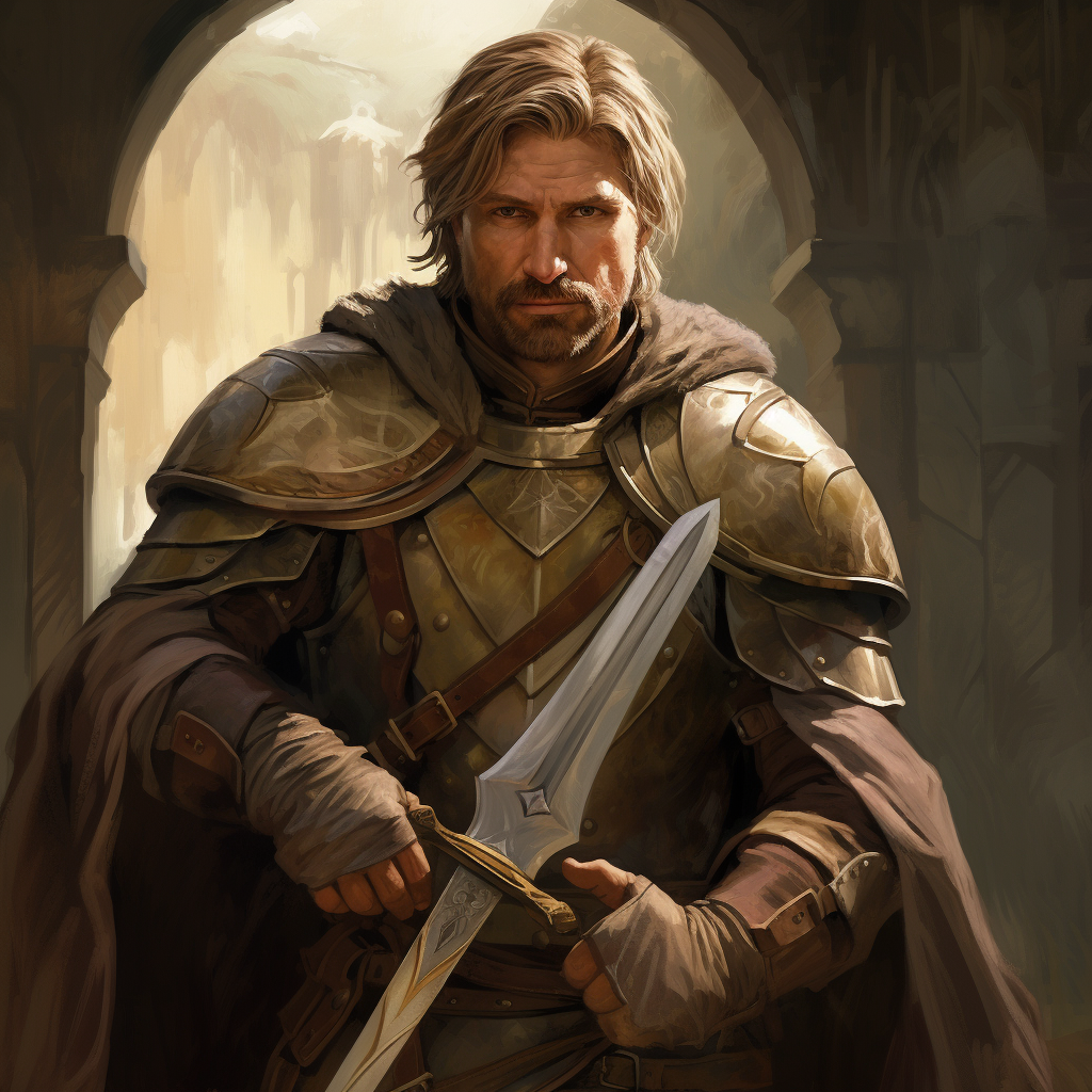 Jaime Lannister Gruff Hobbit Snapped Sword