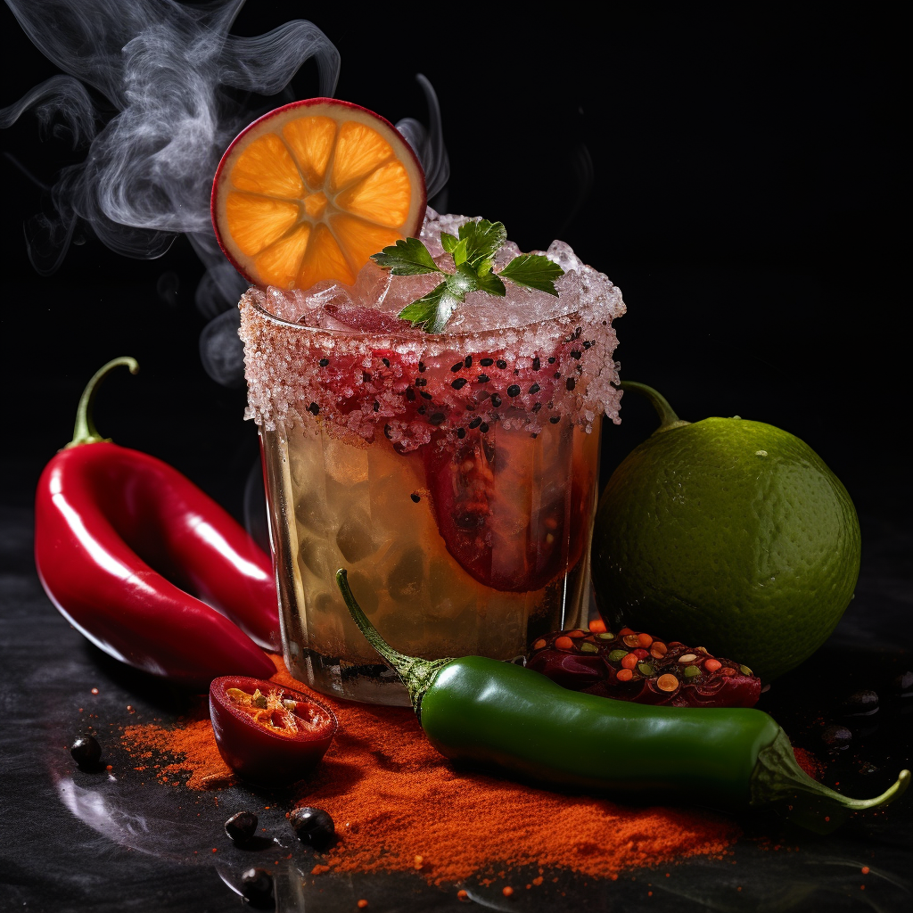 Delicious and Spicy Jalapeño Pomegranate Margarita