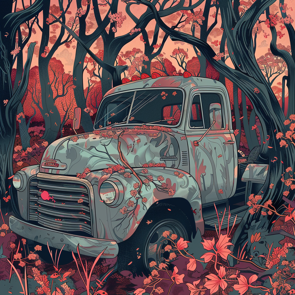 James Jean inspired 2023 truck illustration