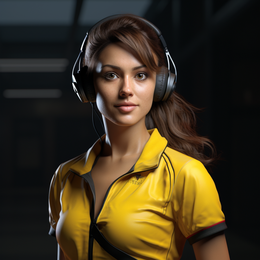 Female named Jane advanced 3D model