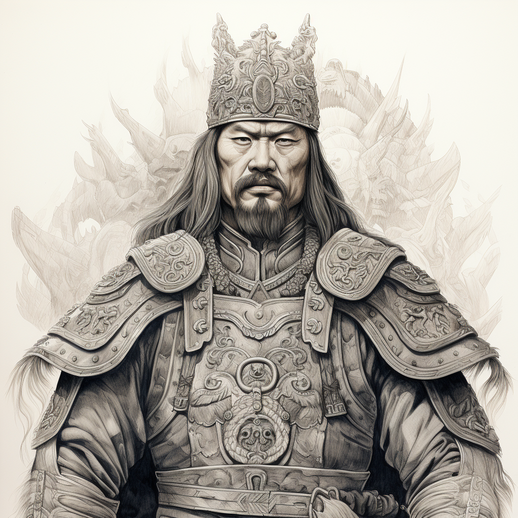 Jangkak Three Kingdoms Leader Troops Ink Pen