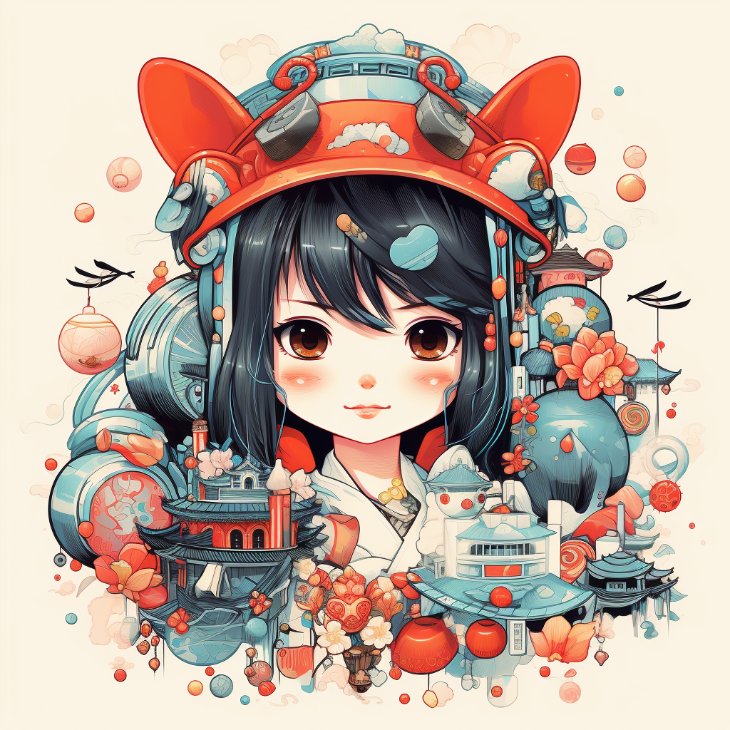 Adorable Japan Kawaii Illustration