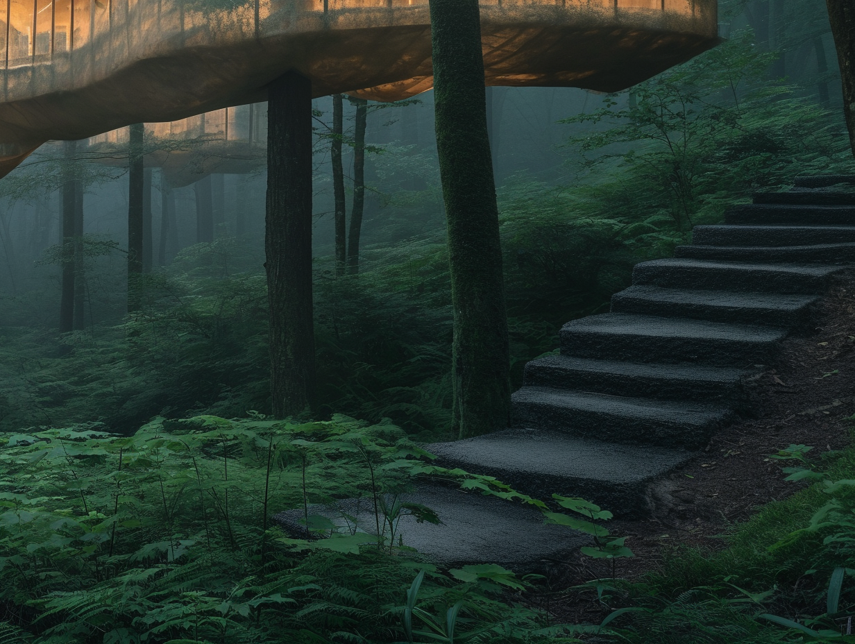 Japanese forest laboratory pavilion