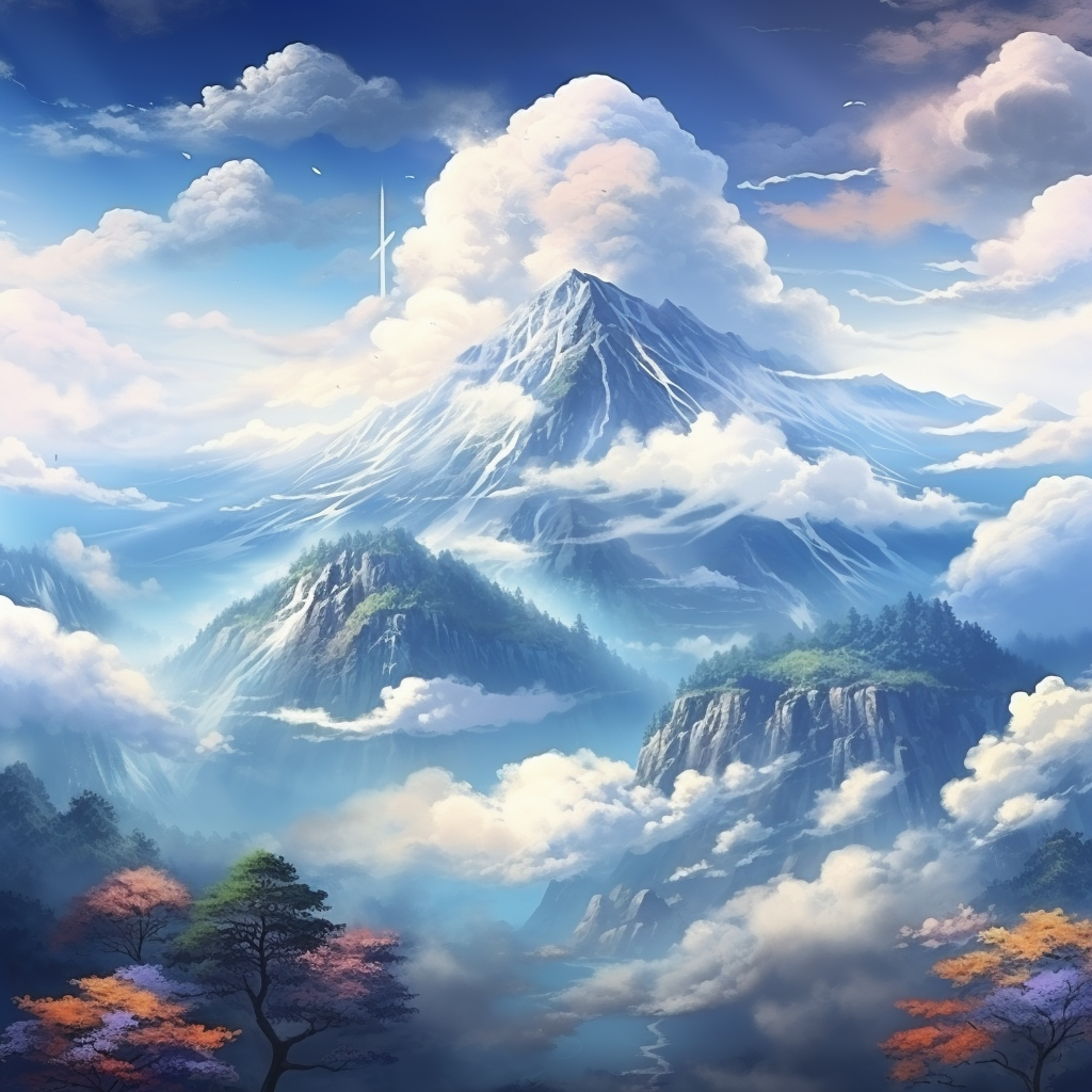 Traditional Japanese Cloud Artwork