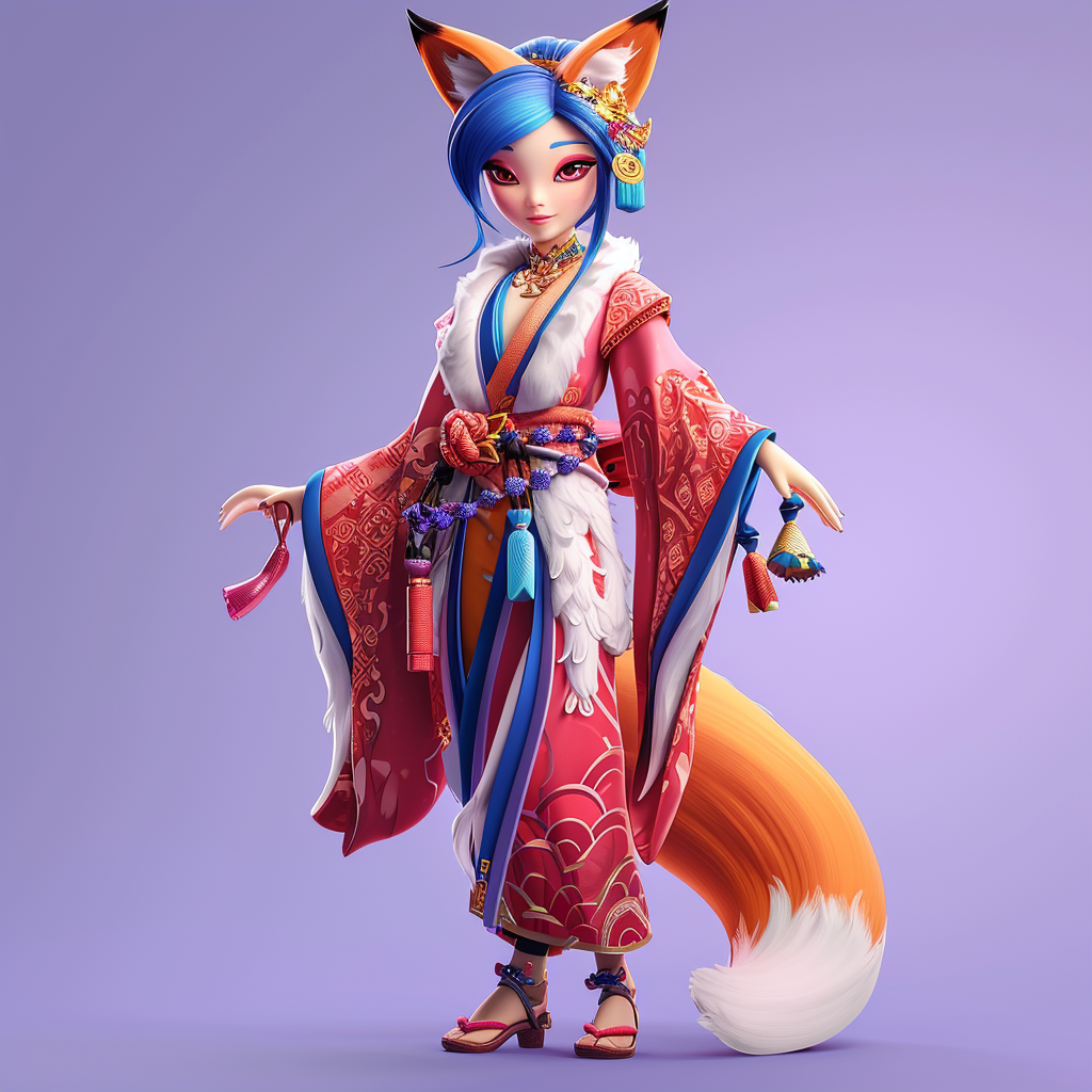 Japanese Empress Fox Girl Allure