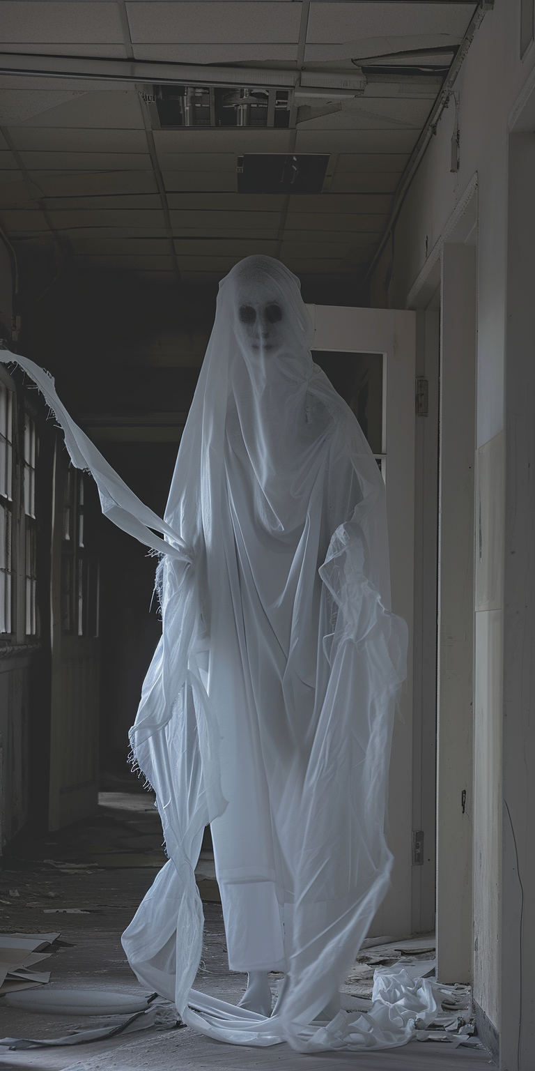 Japanese ghost full body sideways eerie