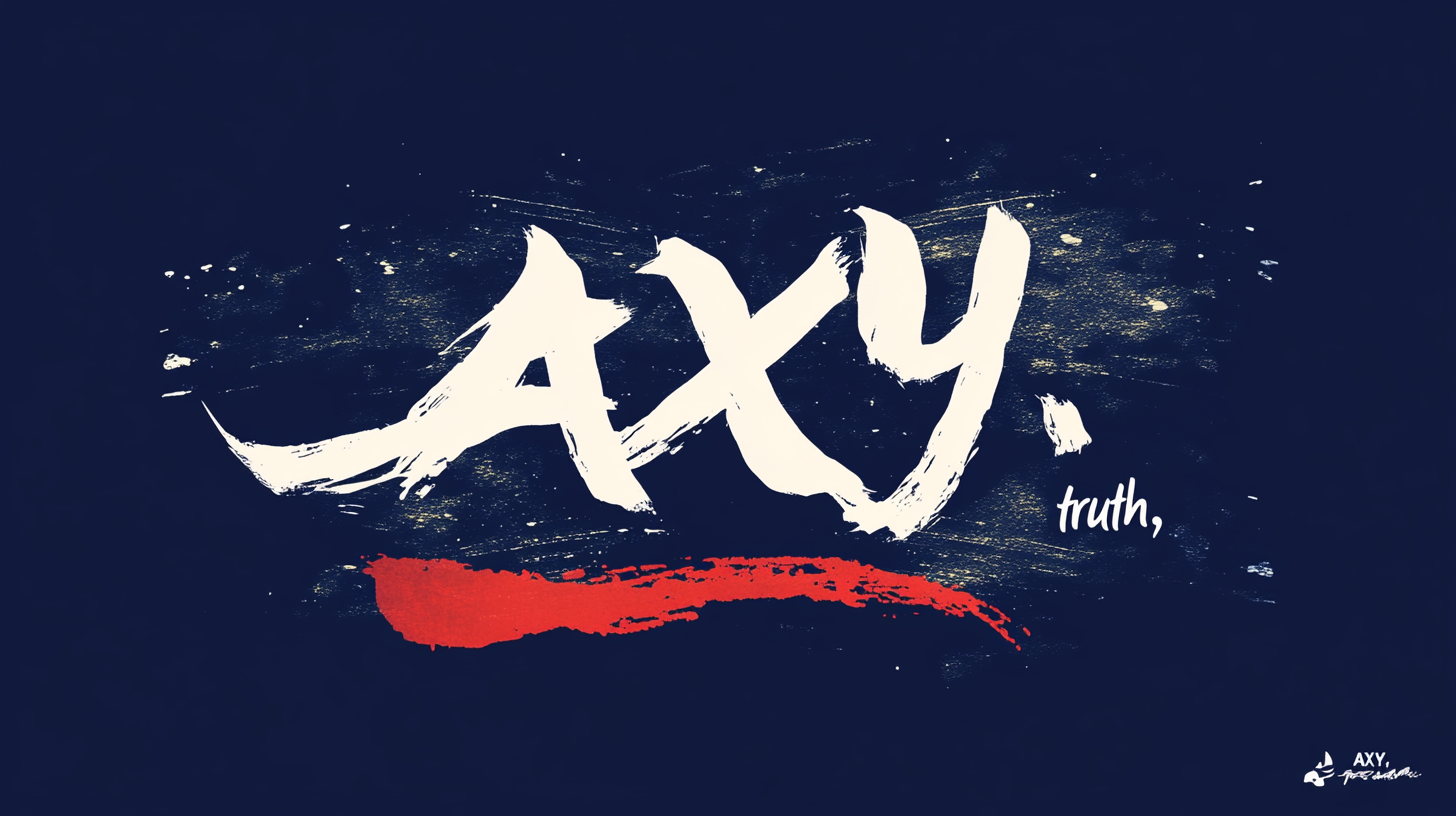 Japanese Calligraphy Logo AXY Design